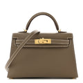 Epsom Mini Kelly Sellier 20 Etoupe