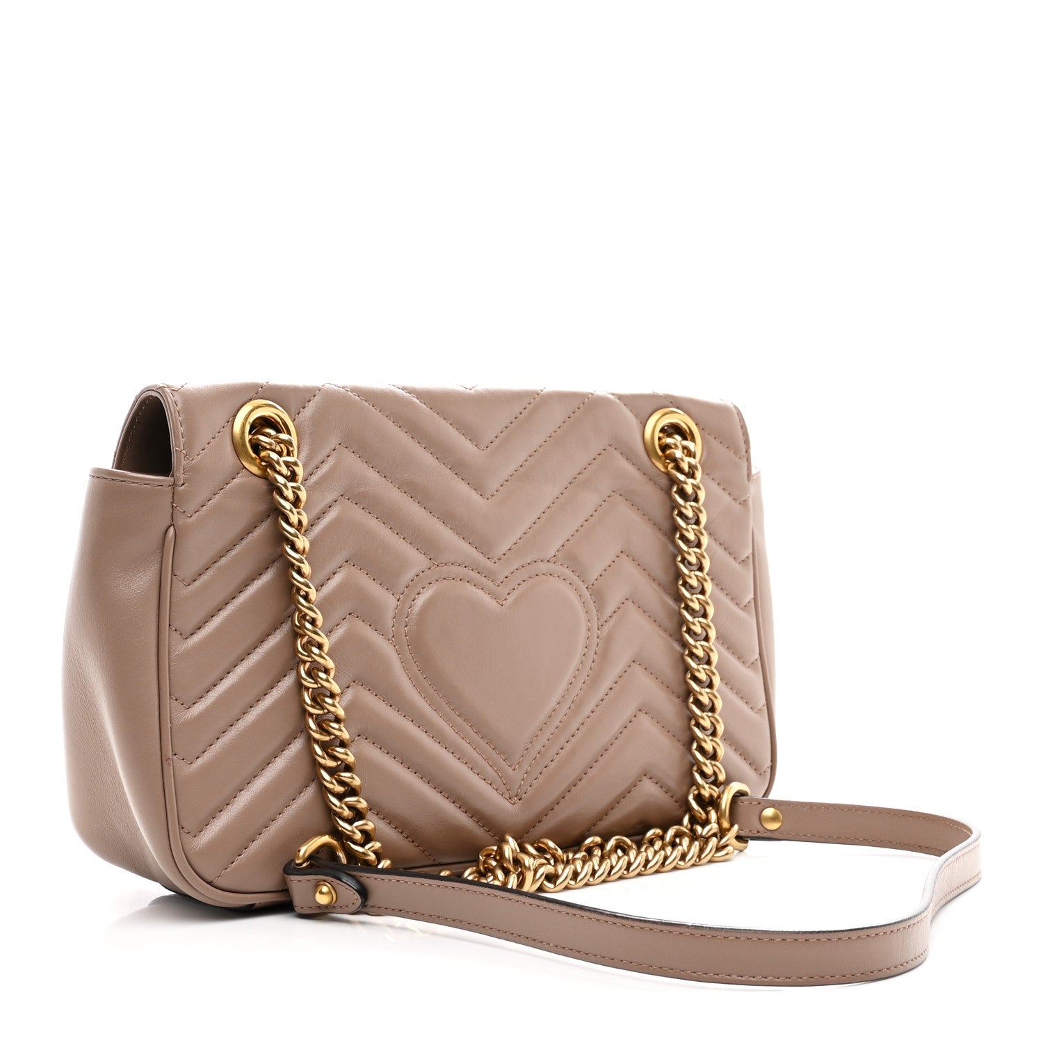 Calfskin Matelasse Small GG Marmont Shoulder Bag Porcelain Rose