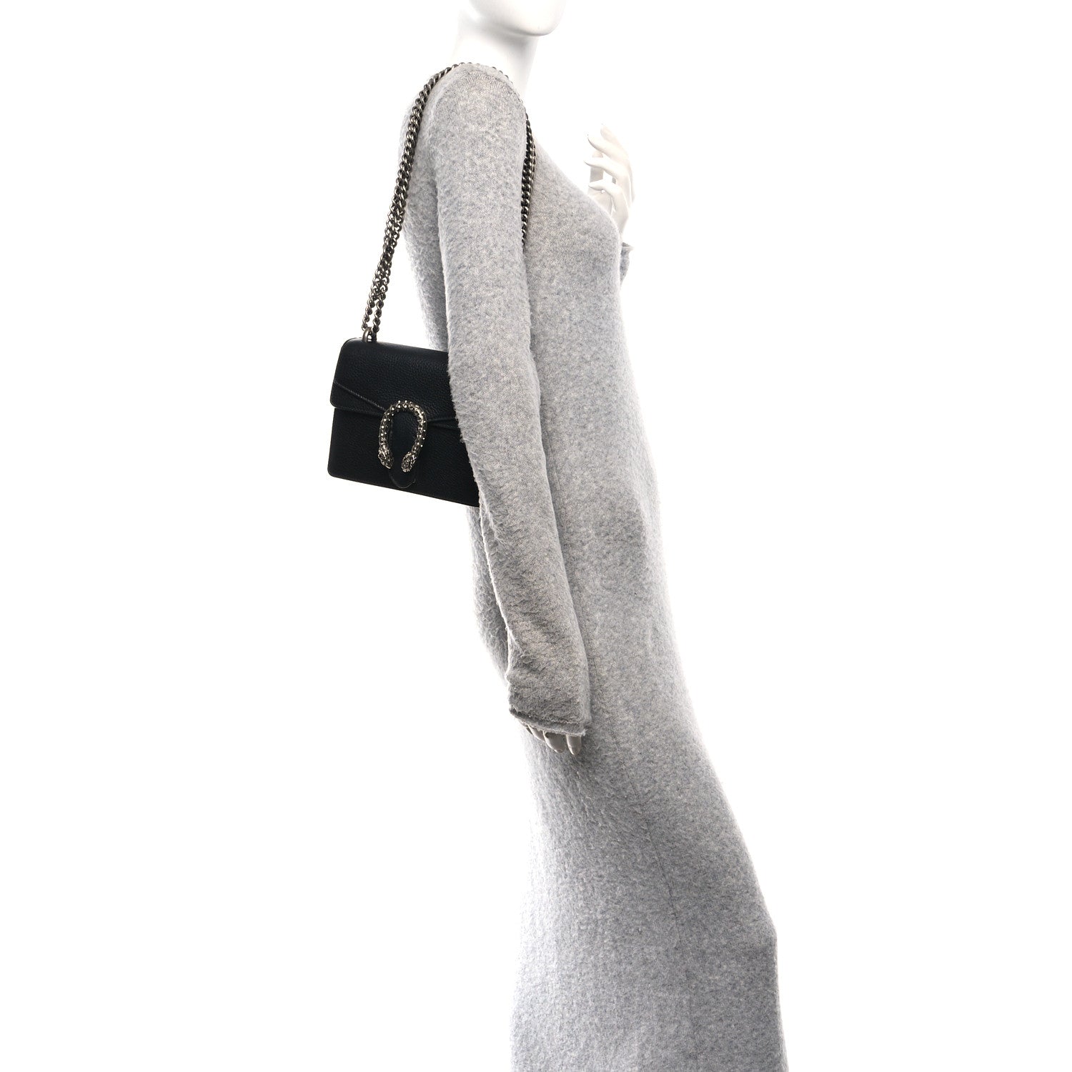 Calfskin Mini Dionysus Shoulder Bag Black