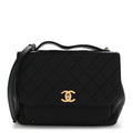 Caviar Quilted Large Business Affinity Flap Black