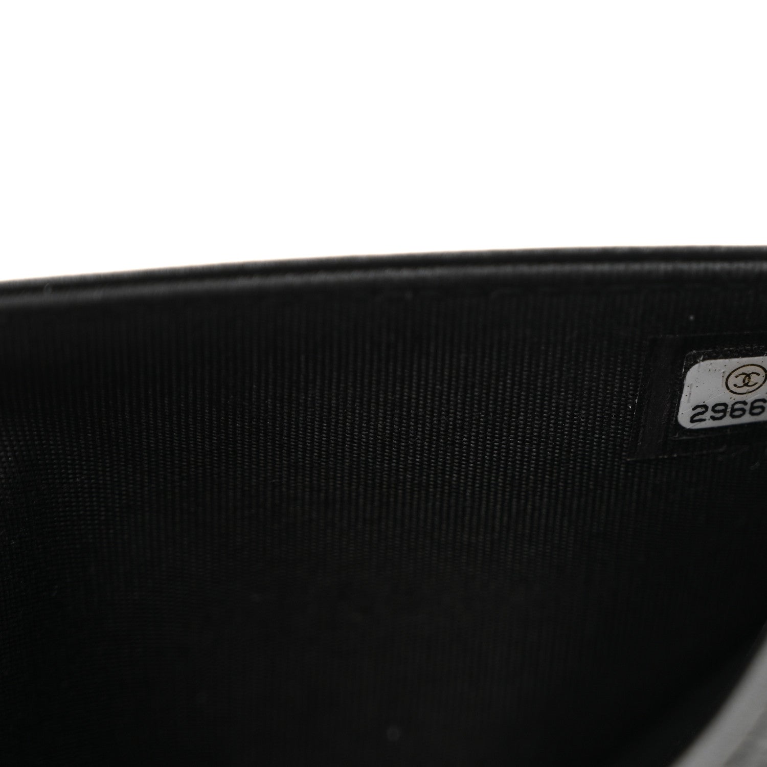 Caviar Quilted Boy Wallet On Chain WOC Black