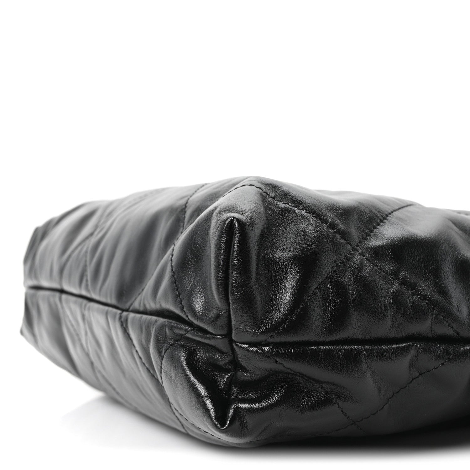 Calfskin Quilted Small Chanel 22 Black