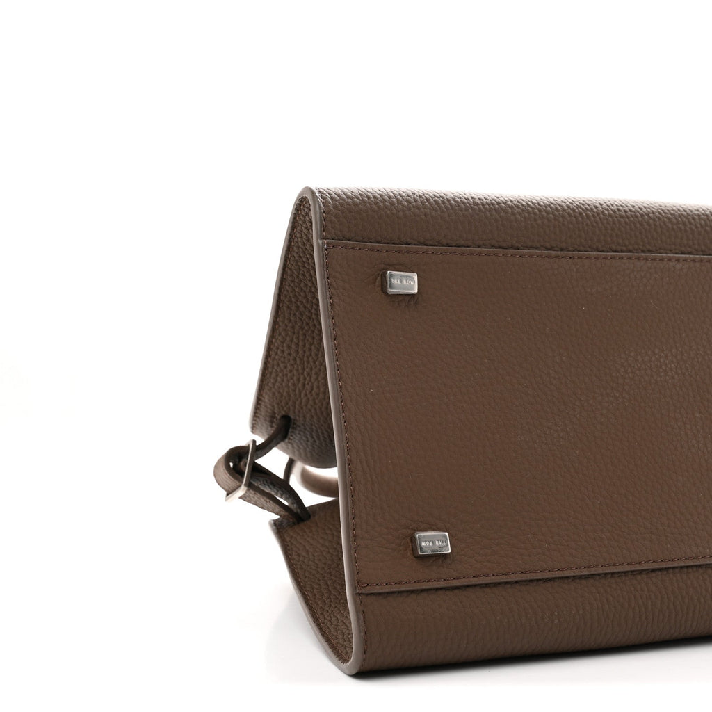 Grained Calfskin Soft Margaux 10 Bag Dark Olive