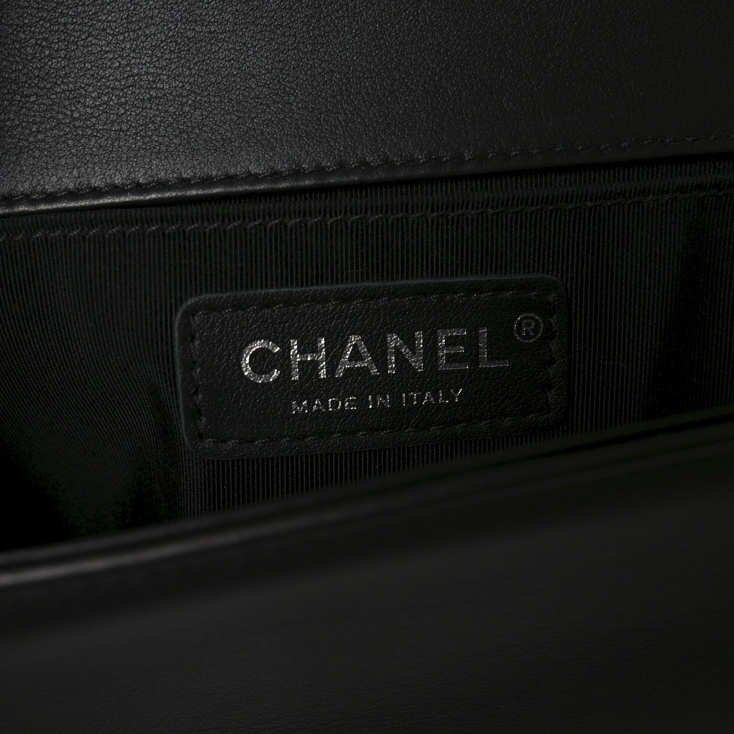 Calfskin Quilted Medium Boy Flap Black