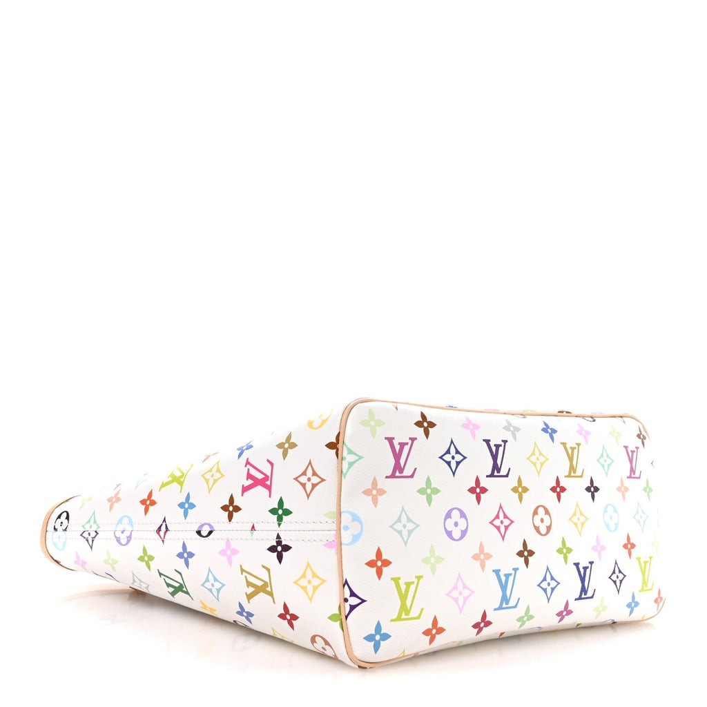 LV X TM Monogram Multicolor Neverfull MM White