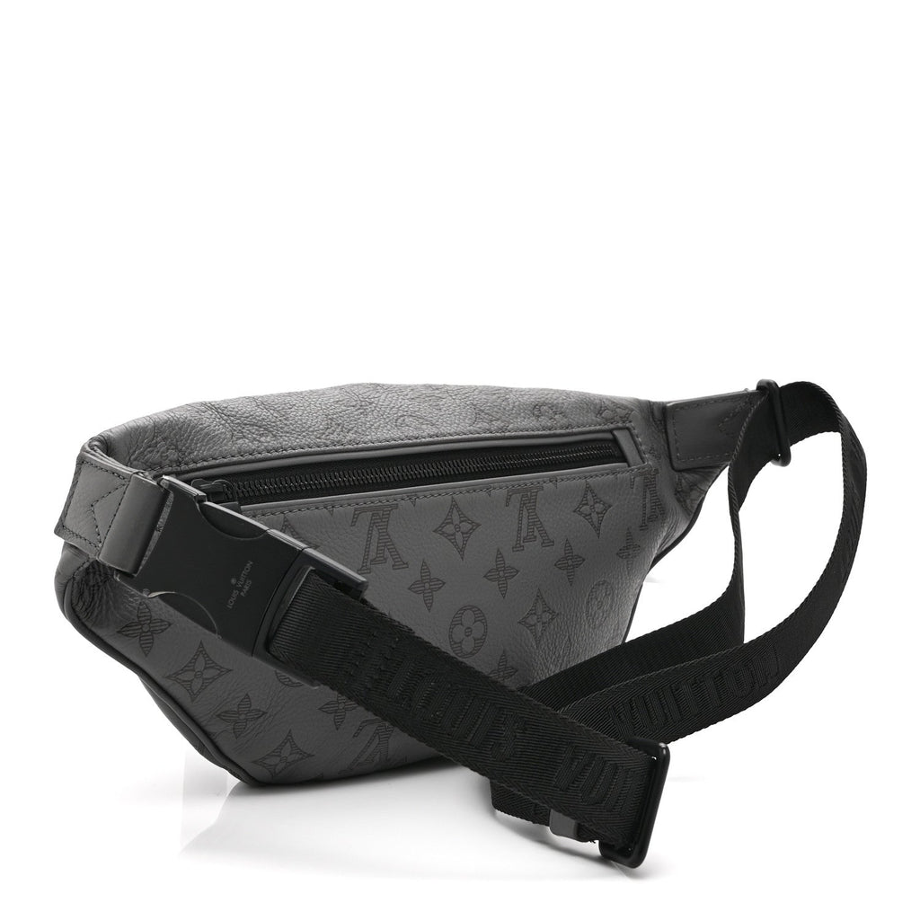 Calfskin Monogram Shadow Discovery Bumbag PM Gray