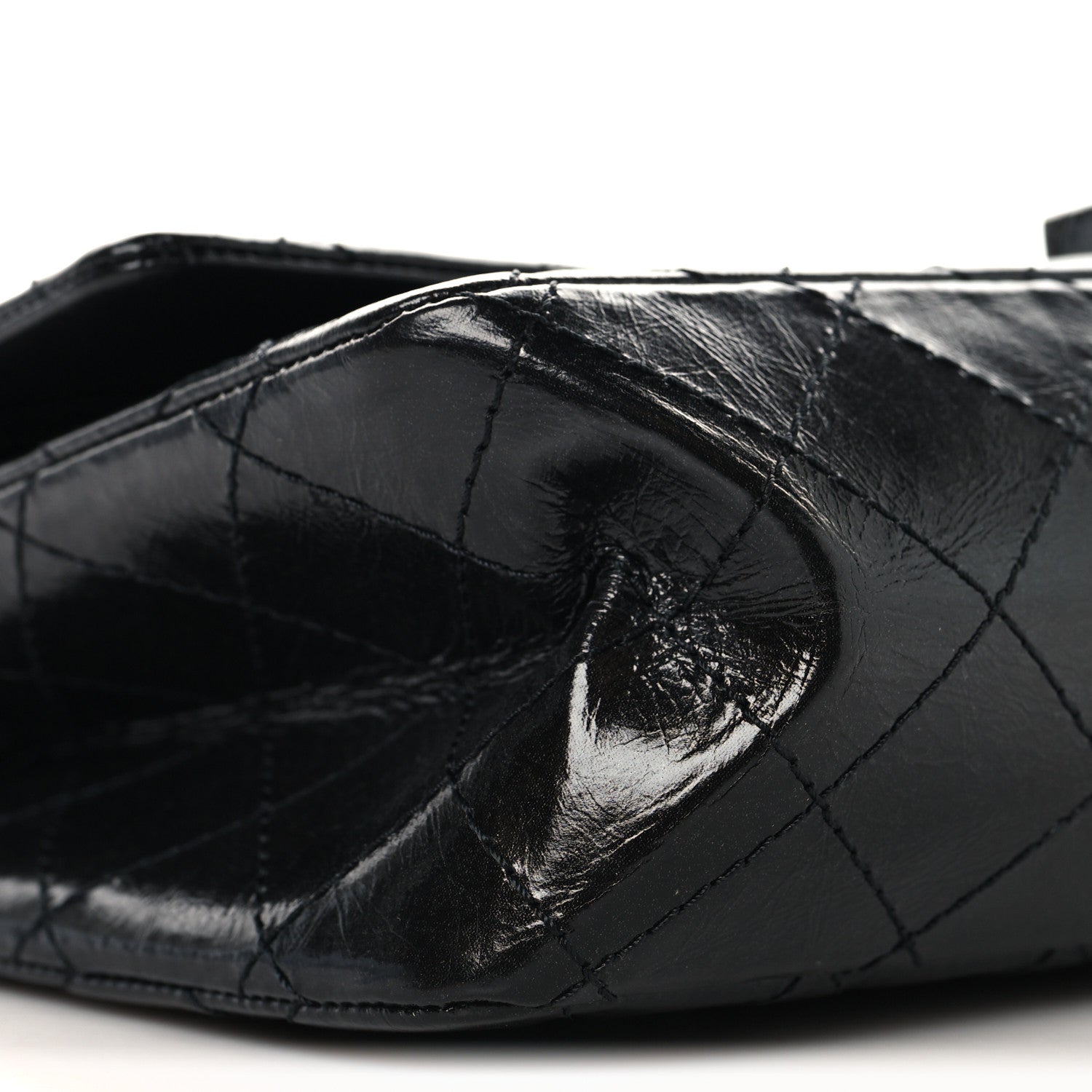 Glazed Calfskin Quilted 2.55 Reissue 226 Flap So Black