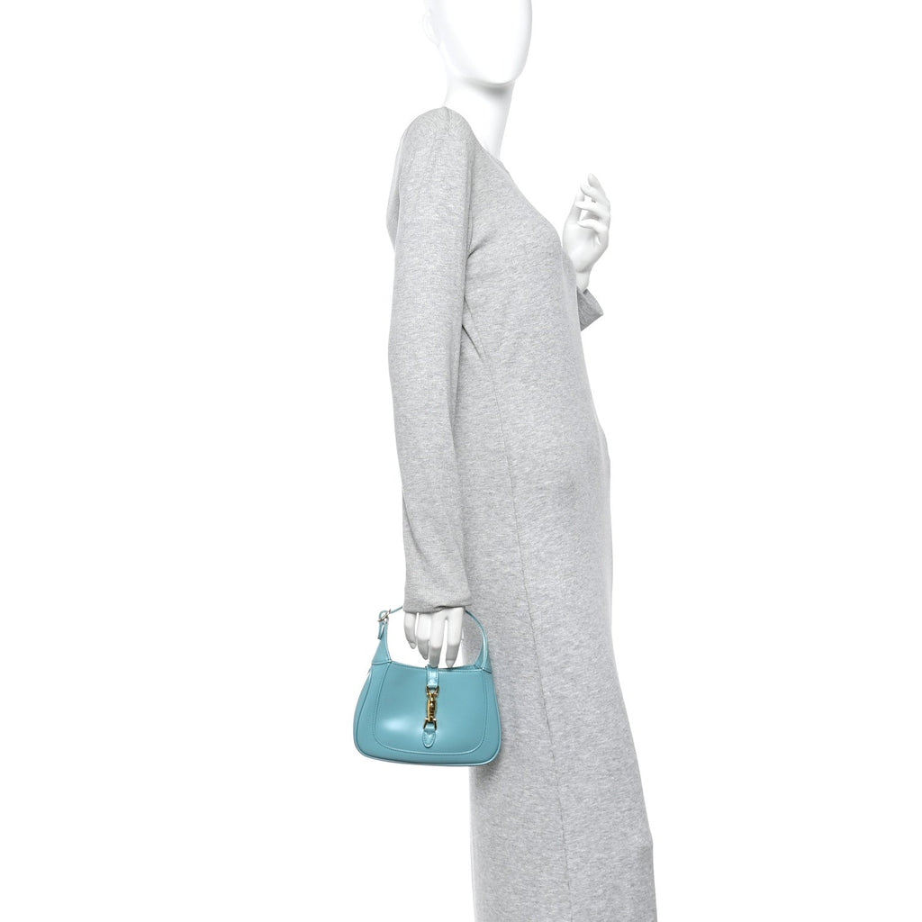 Boarded Dyana Lux Calfskin Mini Jackie 1961 Hobo Dusty Azure