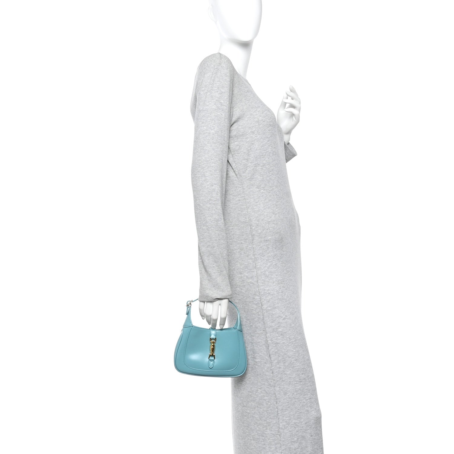 Boarded Dyana Lux Calfskin Mini Jackie 1961 Hobo Dusty Azure