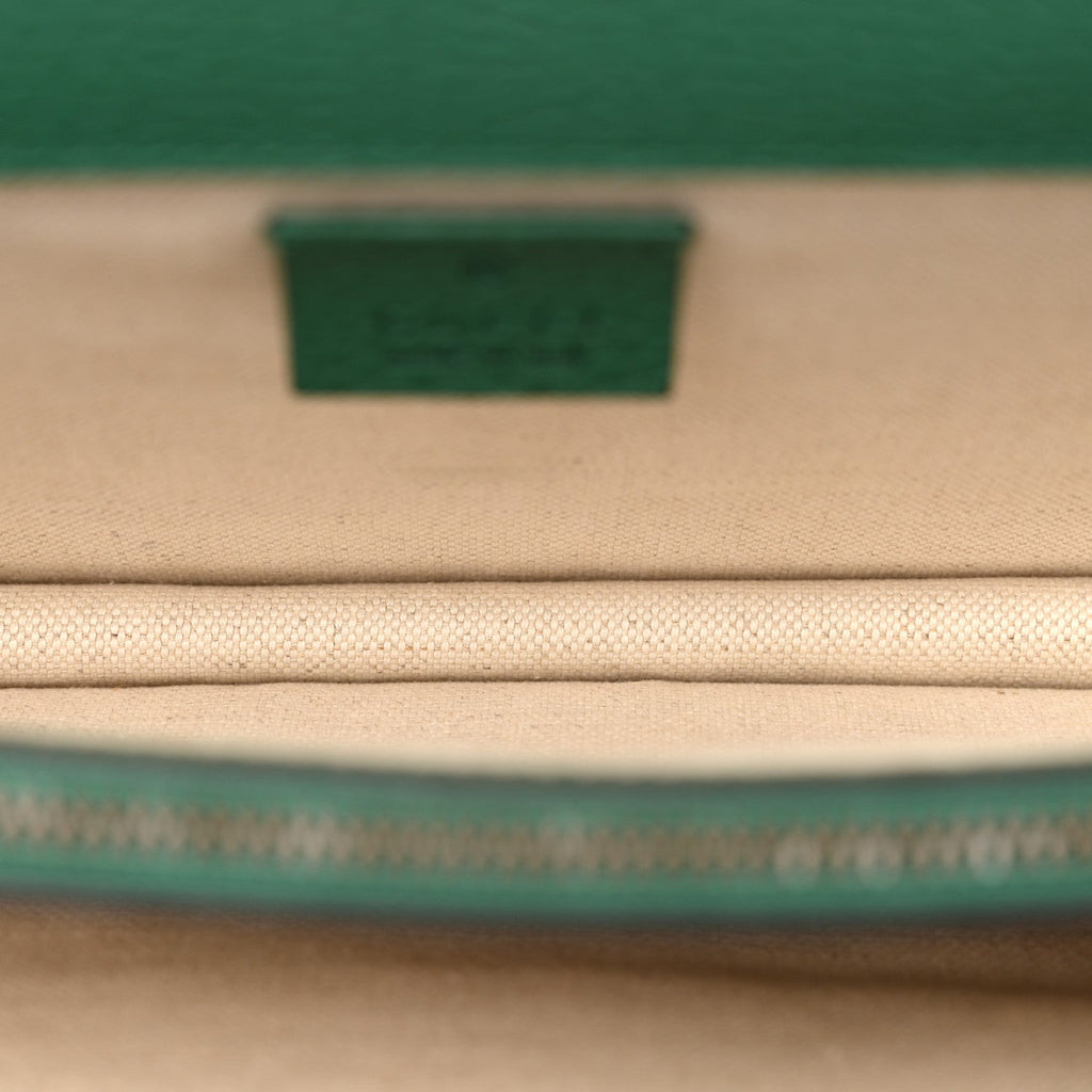 Dollar Calfskin Crystal Small Dionysus Shoulder Bag Emerald