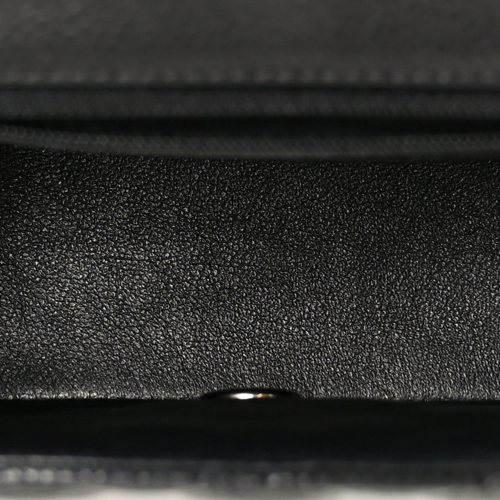 Caviar Quilted Mini Square Flap Black
