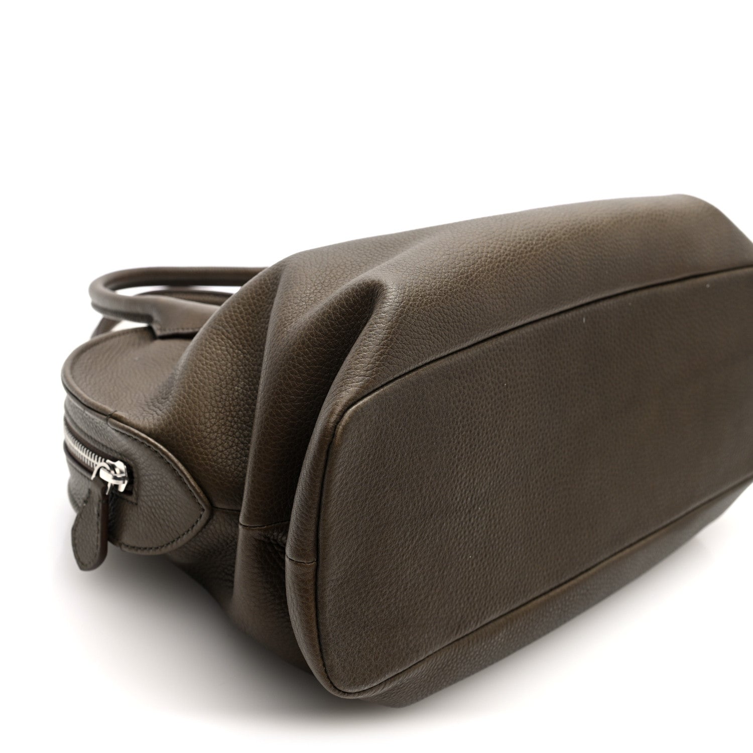 Grained Saddle Calfskin Agnes Bag Truffle