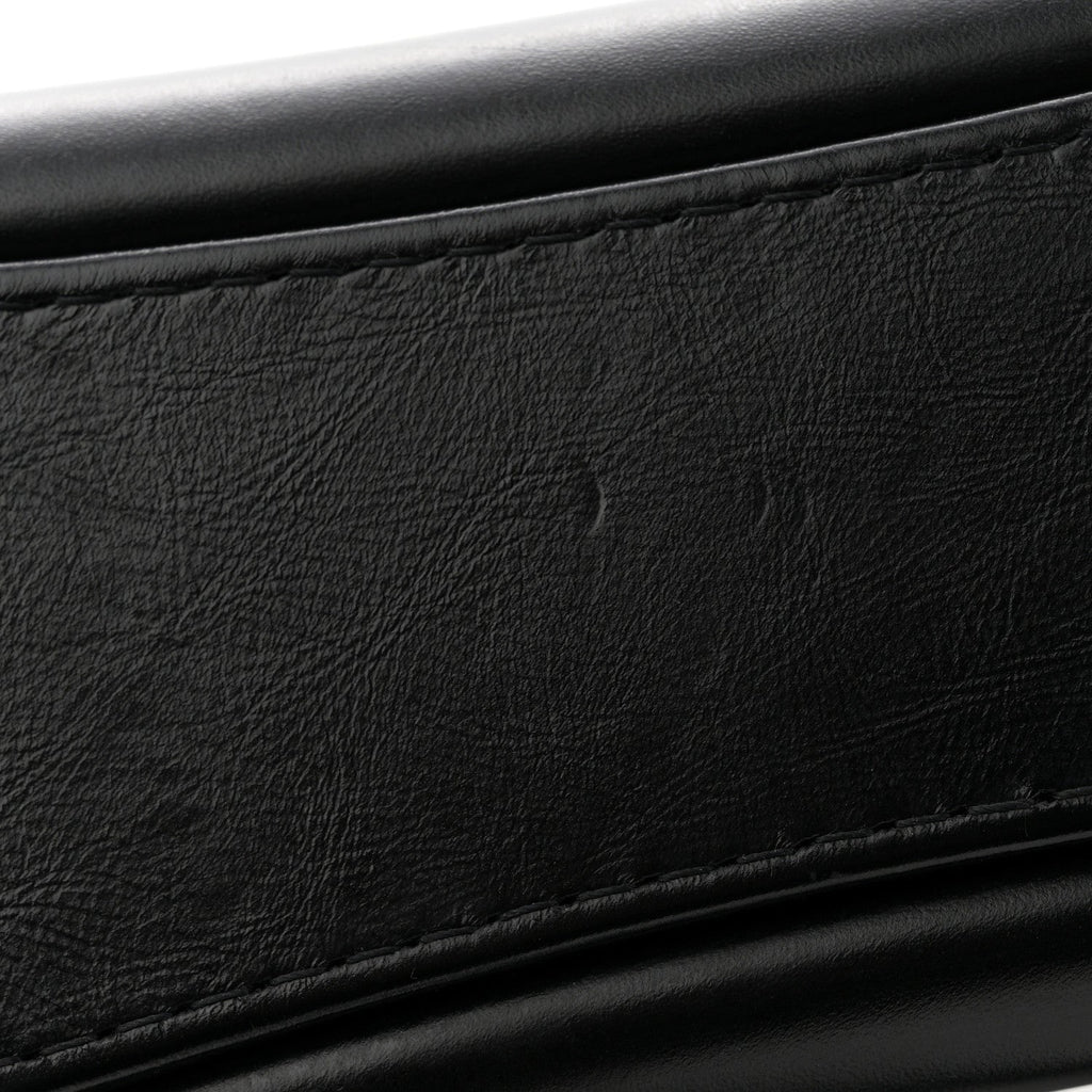Aged Calfskin Quilted Small Gabrielle Hobo So Black