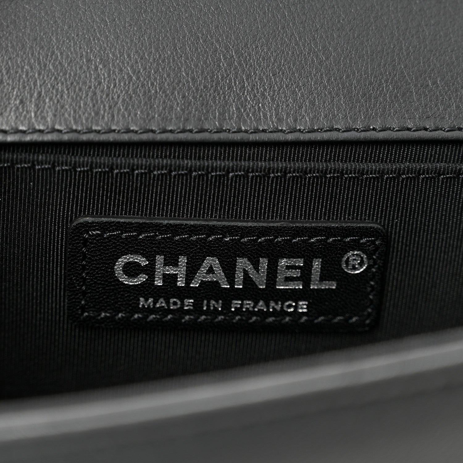 Lambskin Chevron Quilted Medium Boy Flap Black