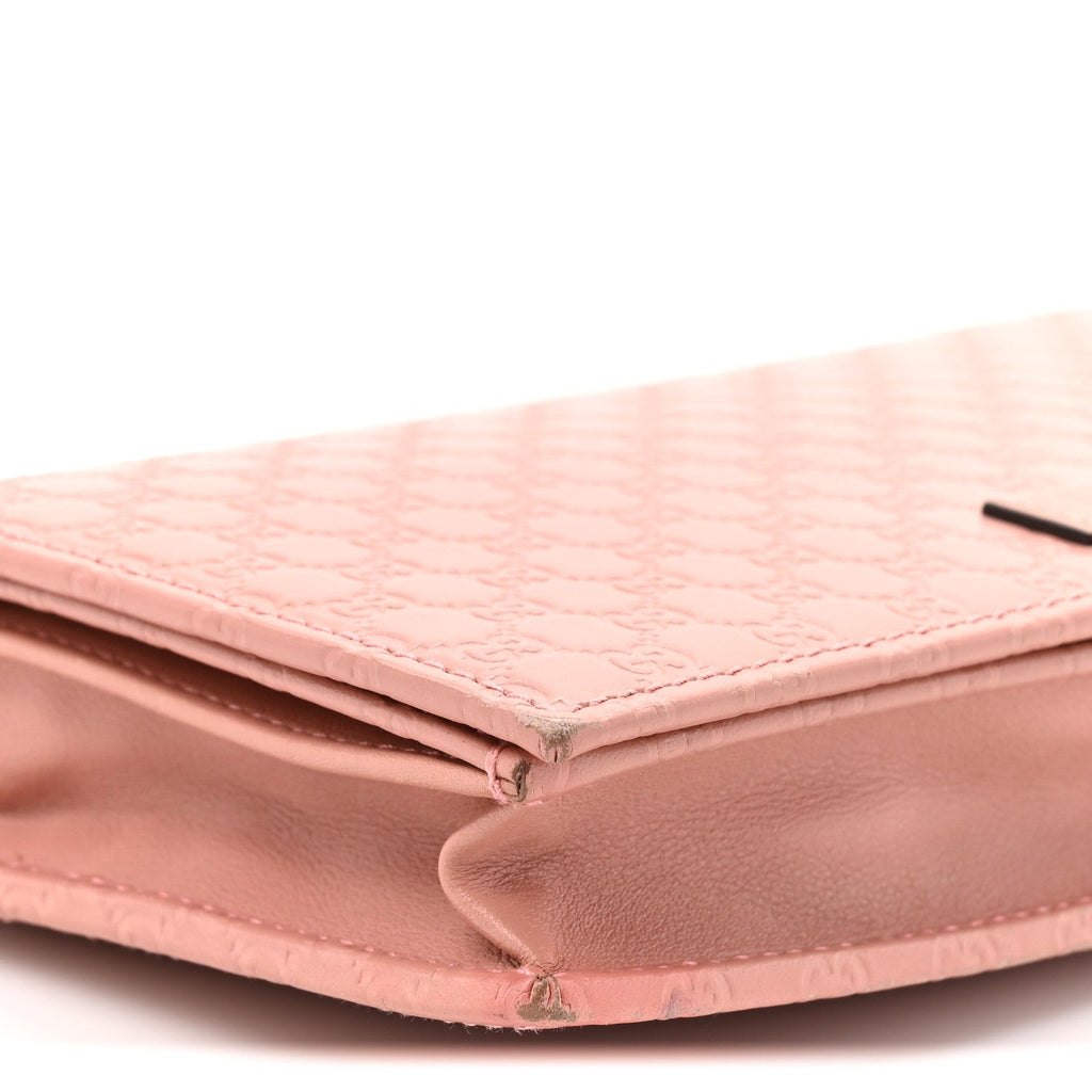 Microguccissima Crossbody Wallet Soft Pink