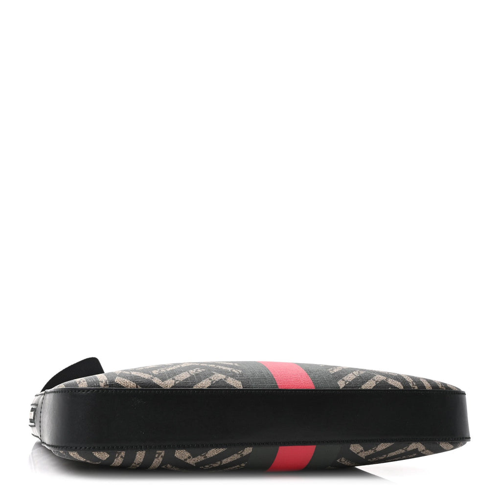 GG Supreme Monogram Caleido Web Briefcase Black