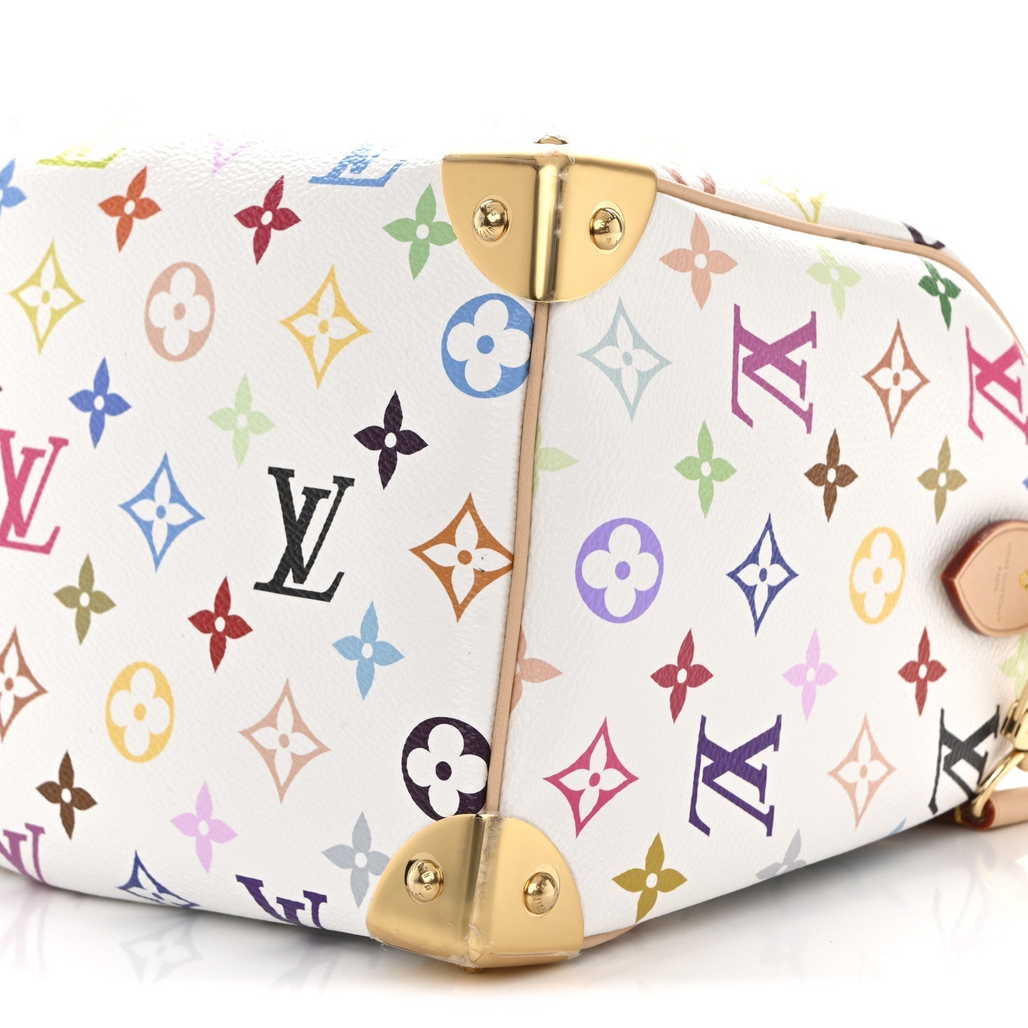 LV X TM Monogram Multicolor Speedy Bandouliere 25 White