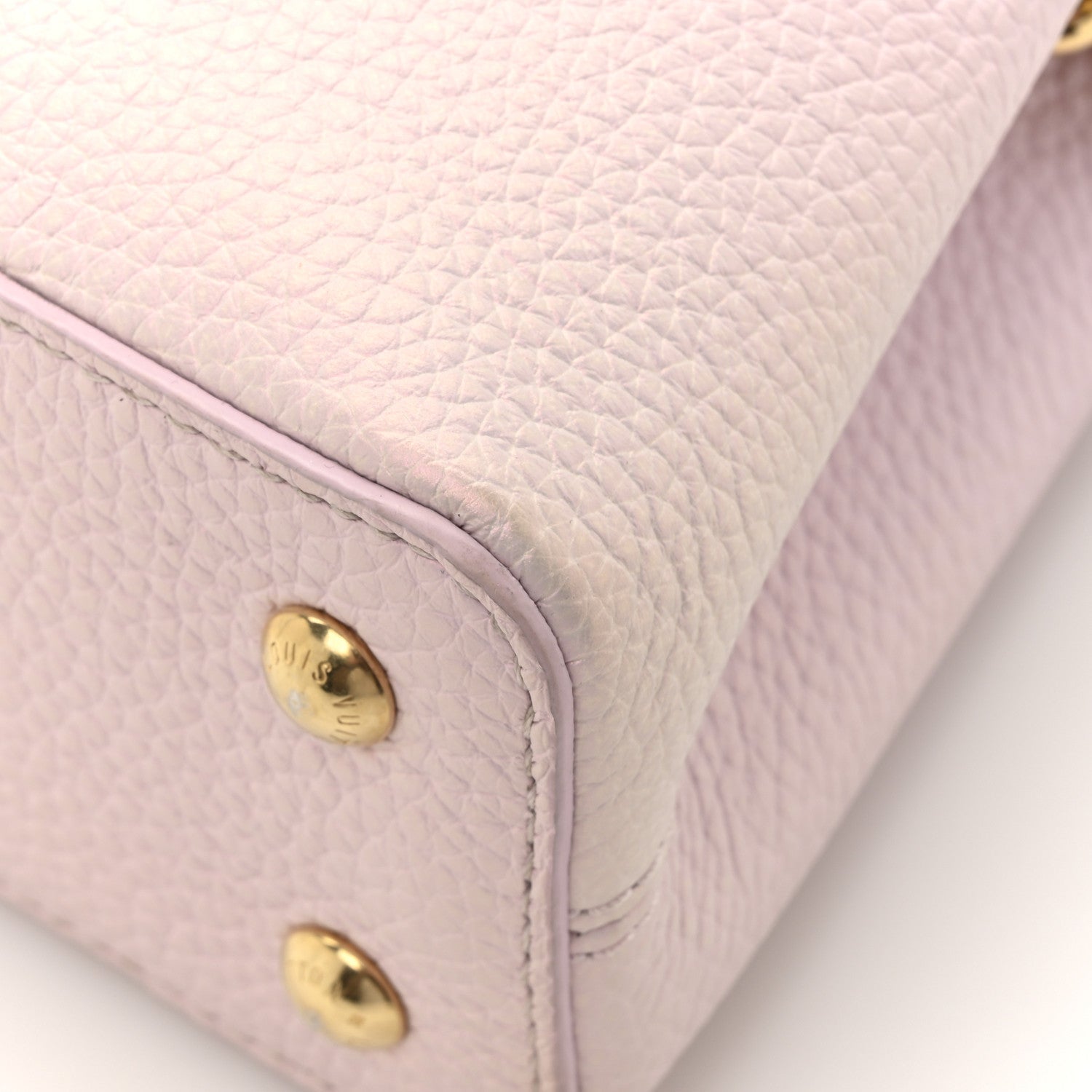 Taurillon LV Ski Capucines Mini Pearly Lilac
