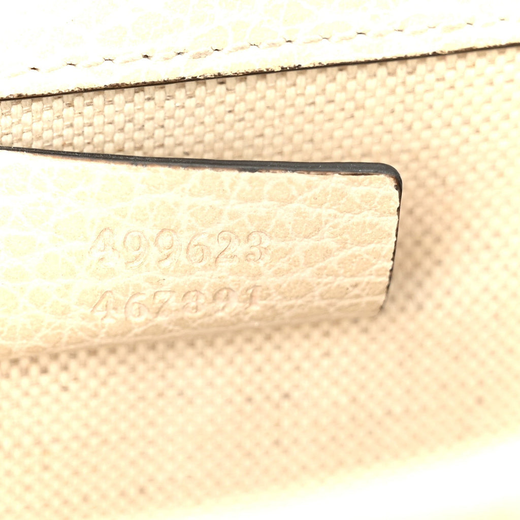 Dollar Calfskin Crystal Small Dionysus Shoulder Bag Mystic White
