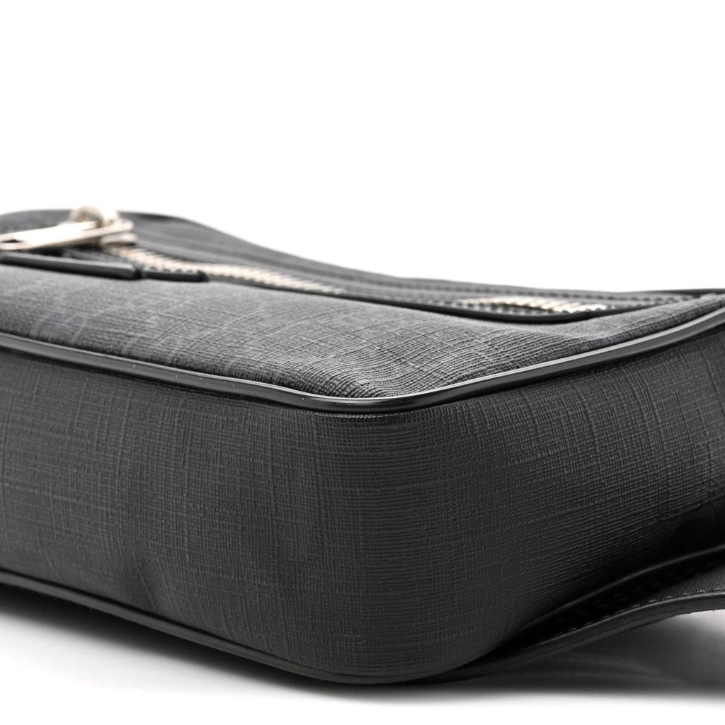Soft GG Supreme Monogram Web Belt Bag Black Grey