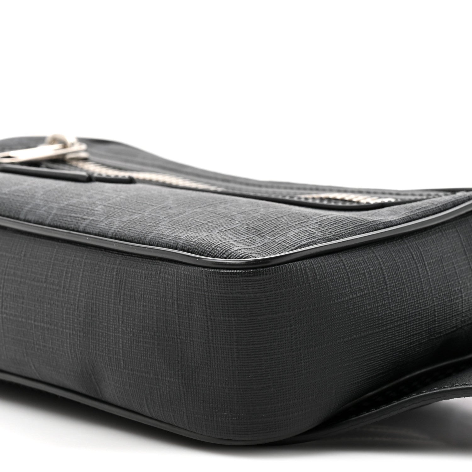 Soft GG Supreme Monogram Web Belt Bag Black Grey