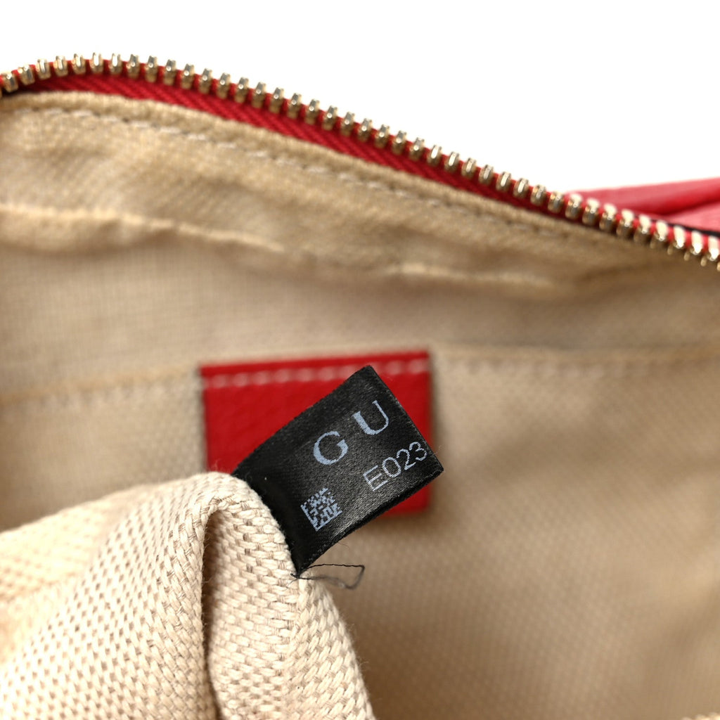 Pebbled Calfskin Small Soho Disco Bag Tabasco Red