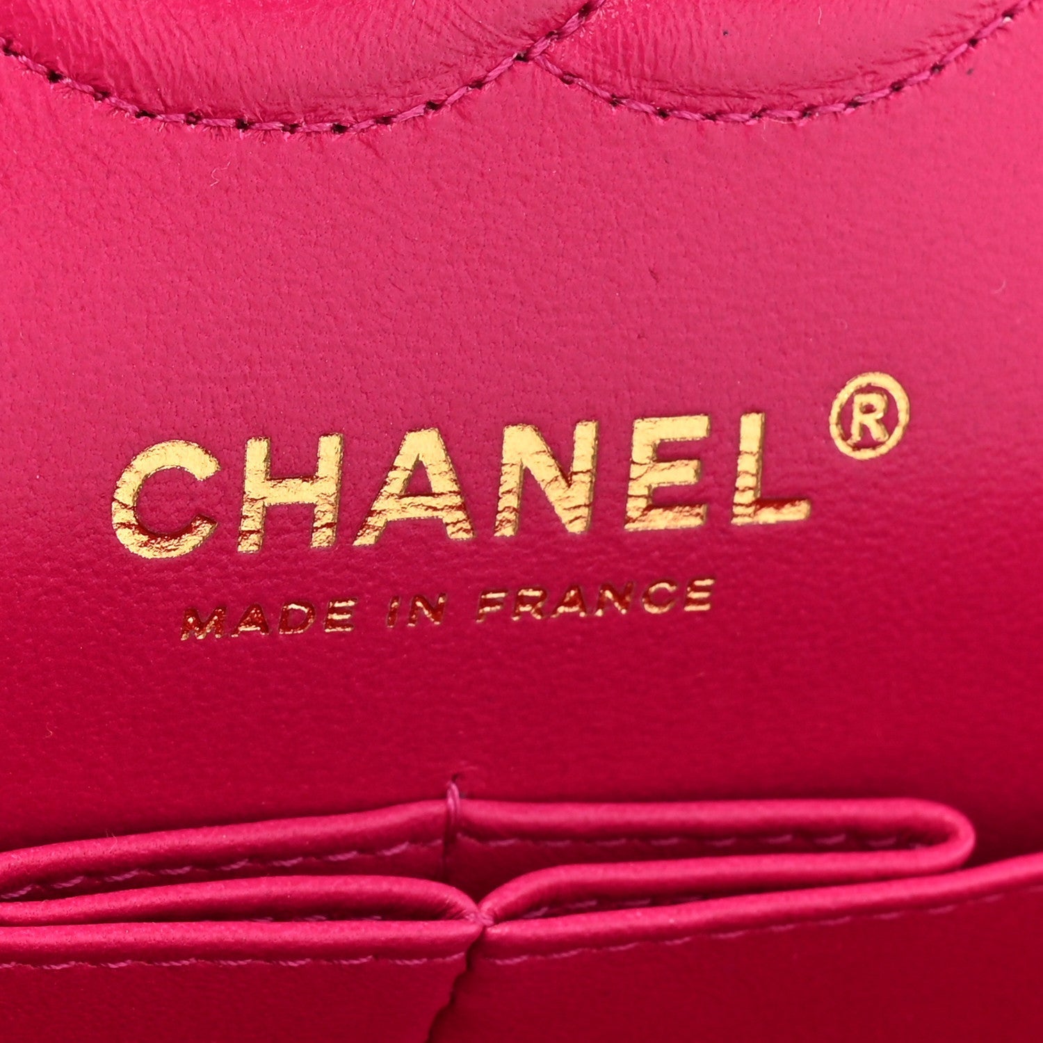Caviar Quilted Small Double Flap Fuchsia