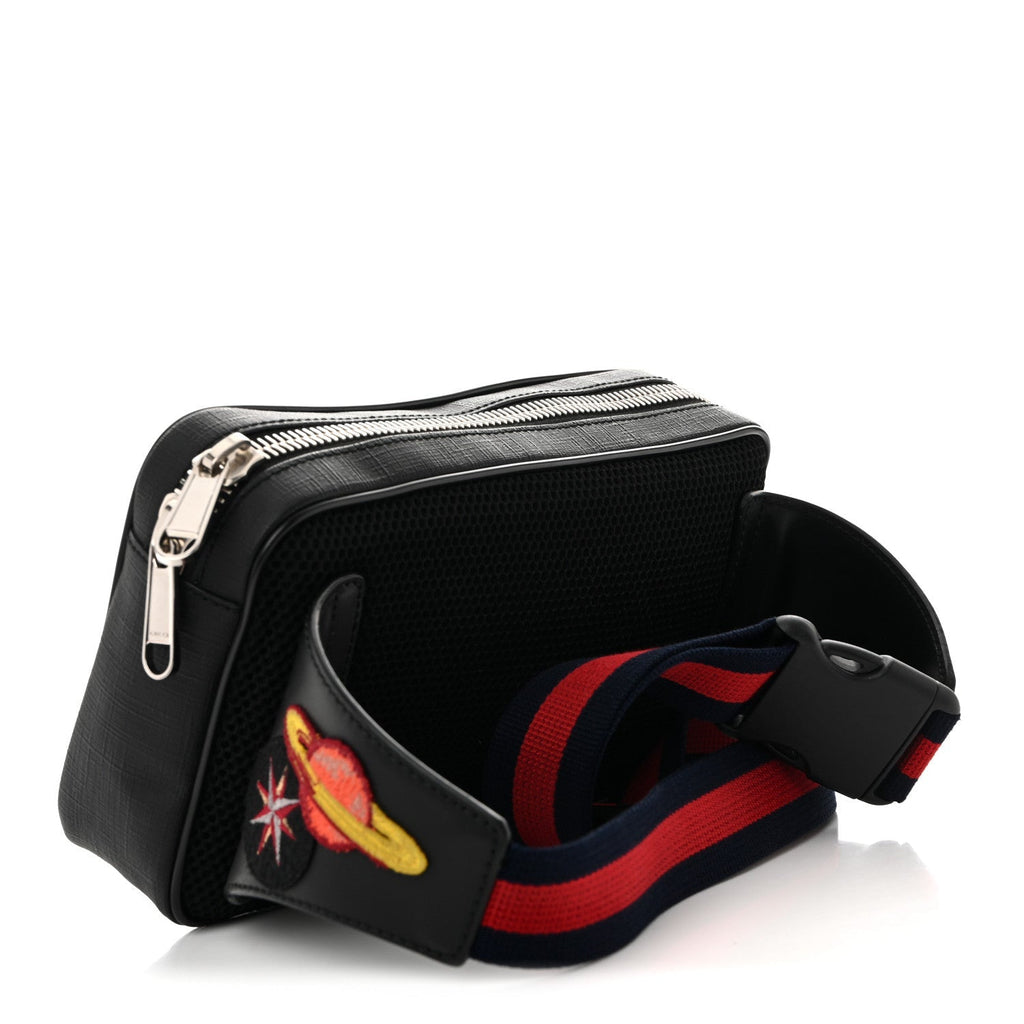 GG Supreme Monogram Night Courrier Belt Bag Black Multicolor
