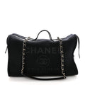 Mixed Fibers Large Deauville Bowling Bag  Black