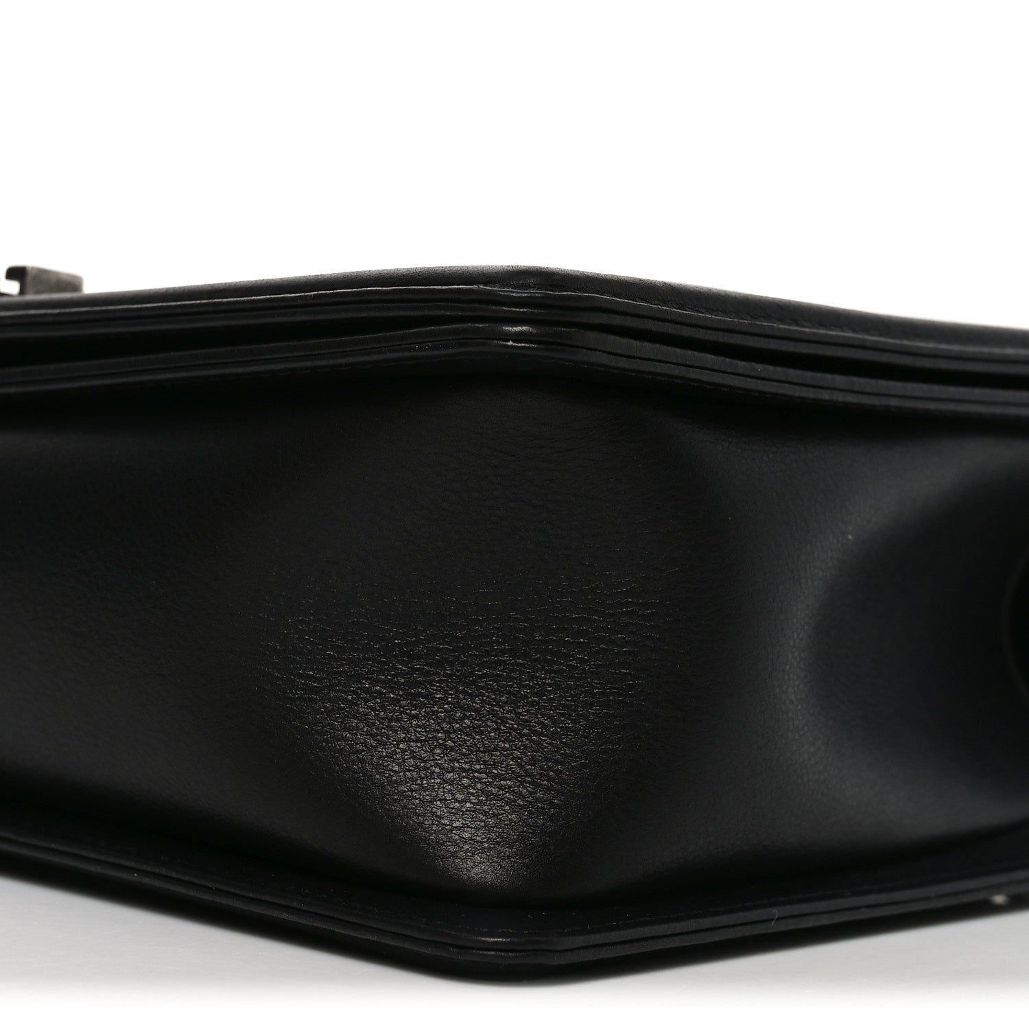 Calfskin Quilted New Medium Boy Flap Black