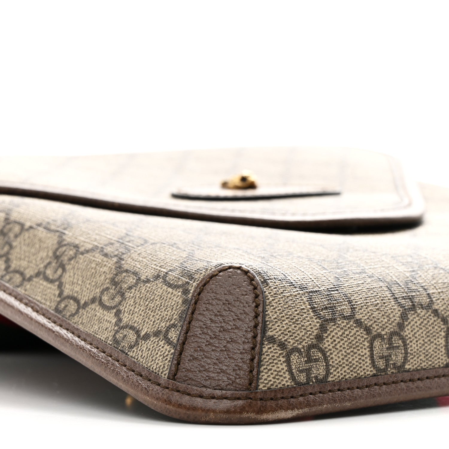 GG Supreme Monogram Web Medium Neo Vintage Flap Messenger Bag Beige New Acero