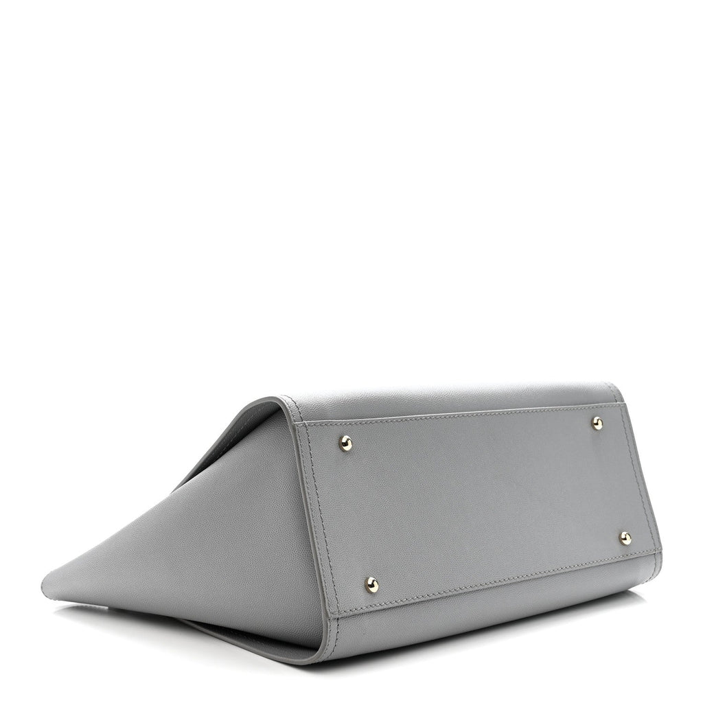 Caviar Studded Medium Deauville Tote Grey