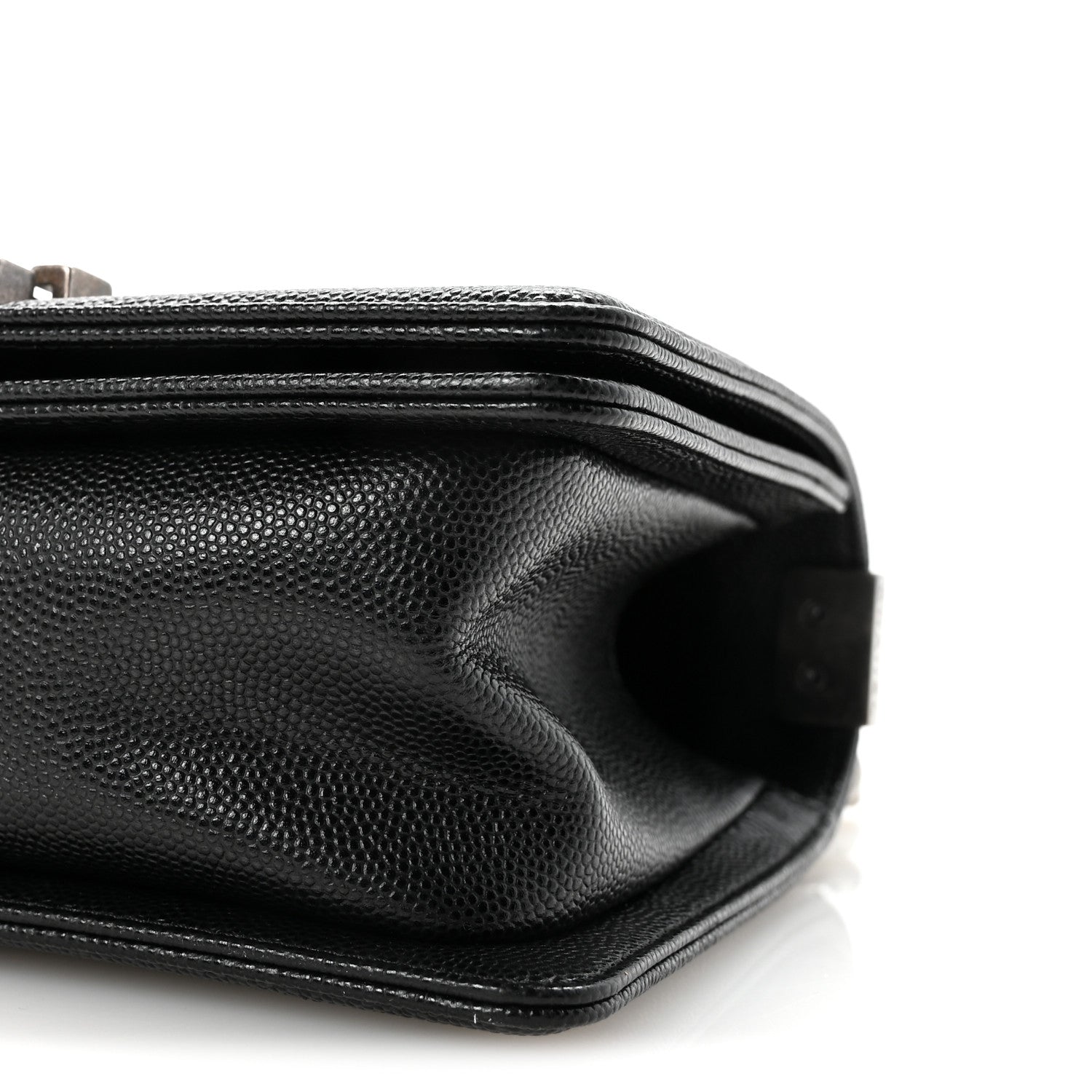 Caviar Quilted Small Boy Flap Black