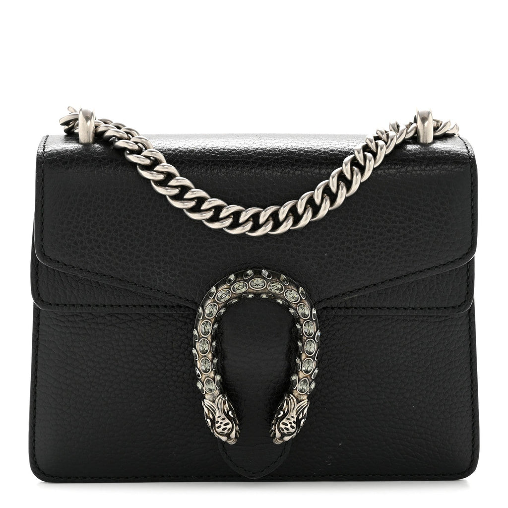 Calfskin Mini Dionysus Shoulder Bag Black