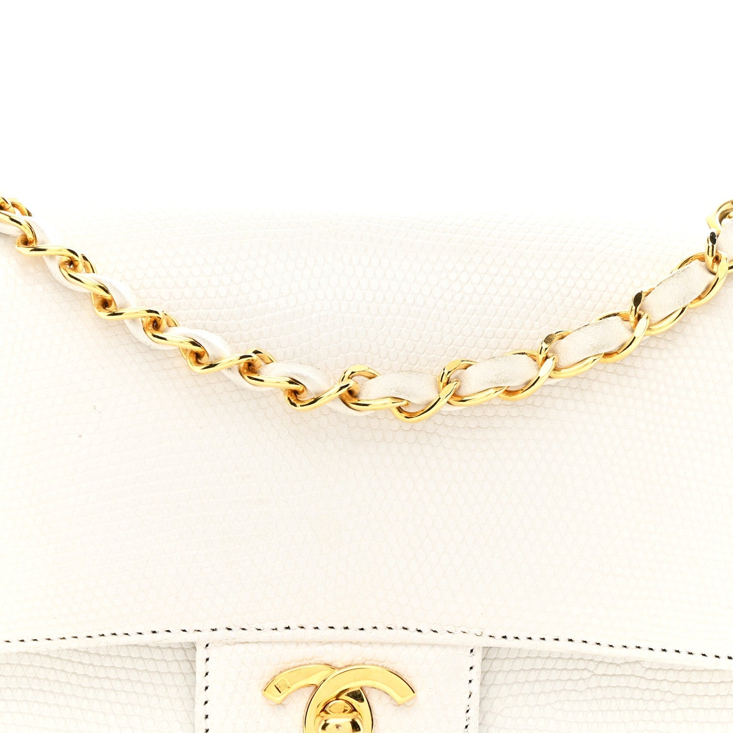Lizard Small Double Flap White