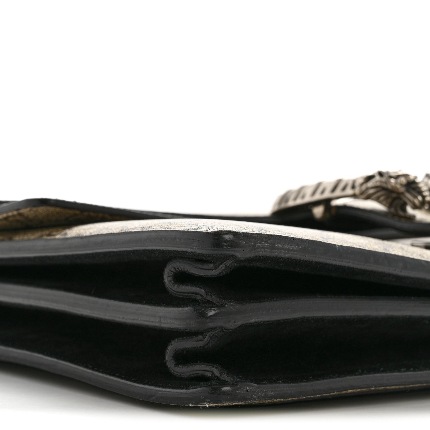 GG Supreme Monogram Medium Dionysus Shoulder Bag Black