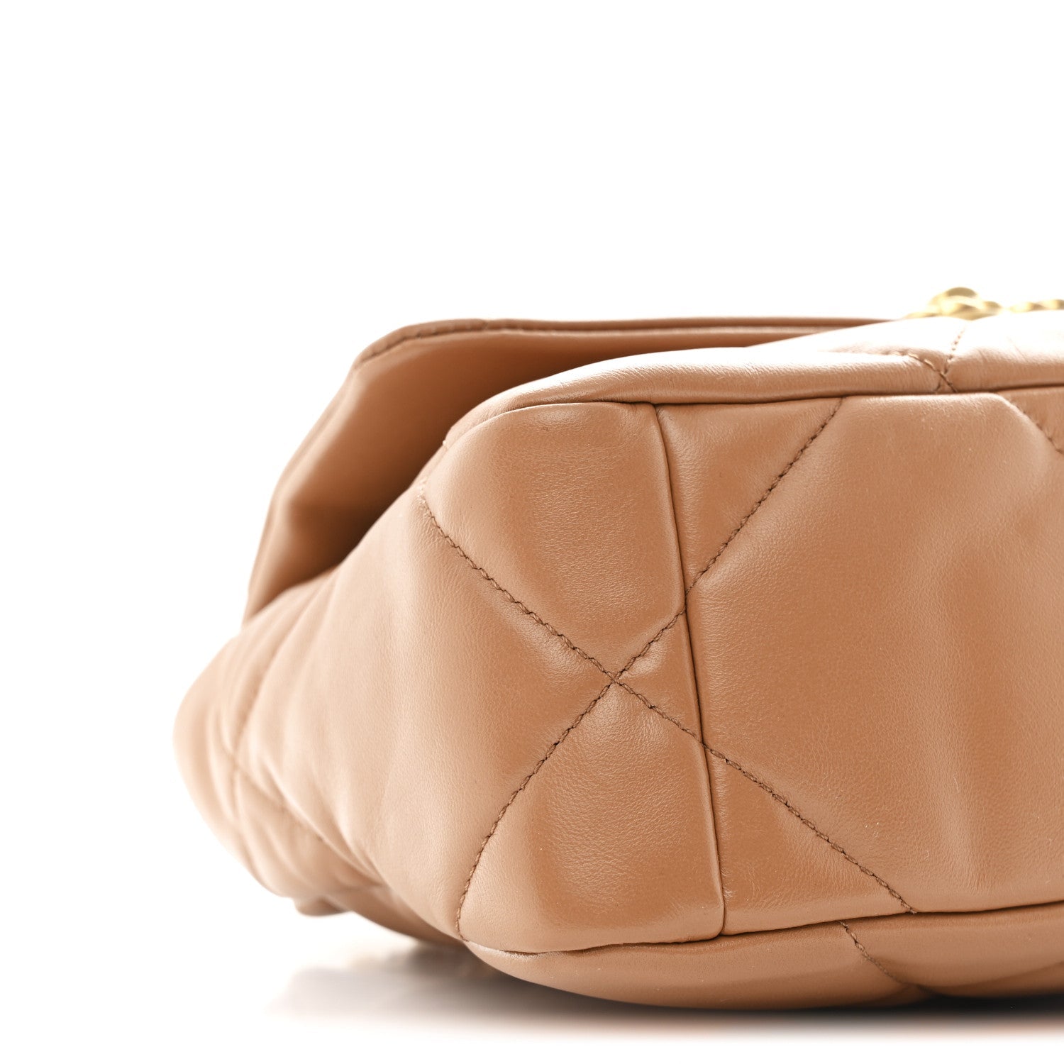 Lambskin Quilted Medium Chanel 19 Flap Brown