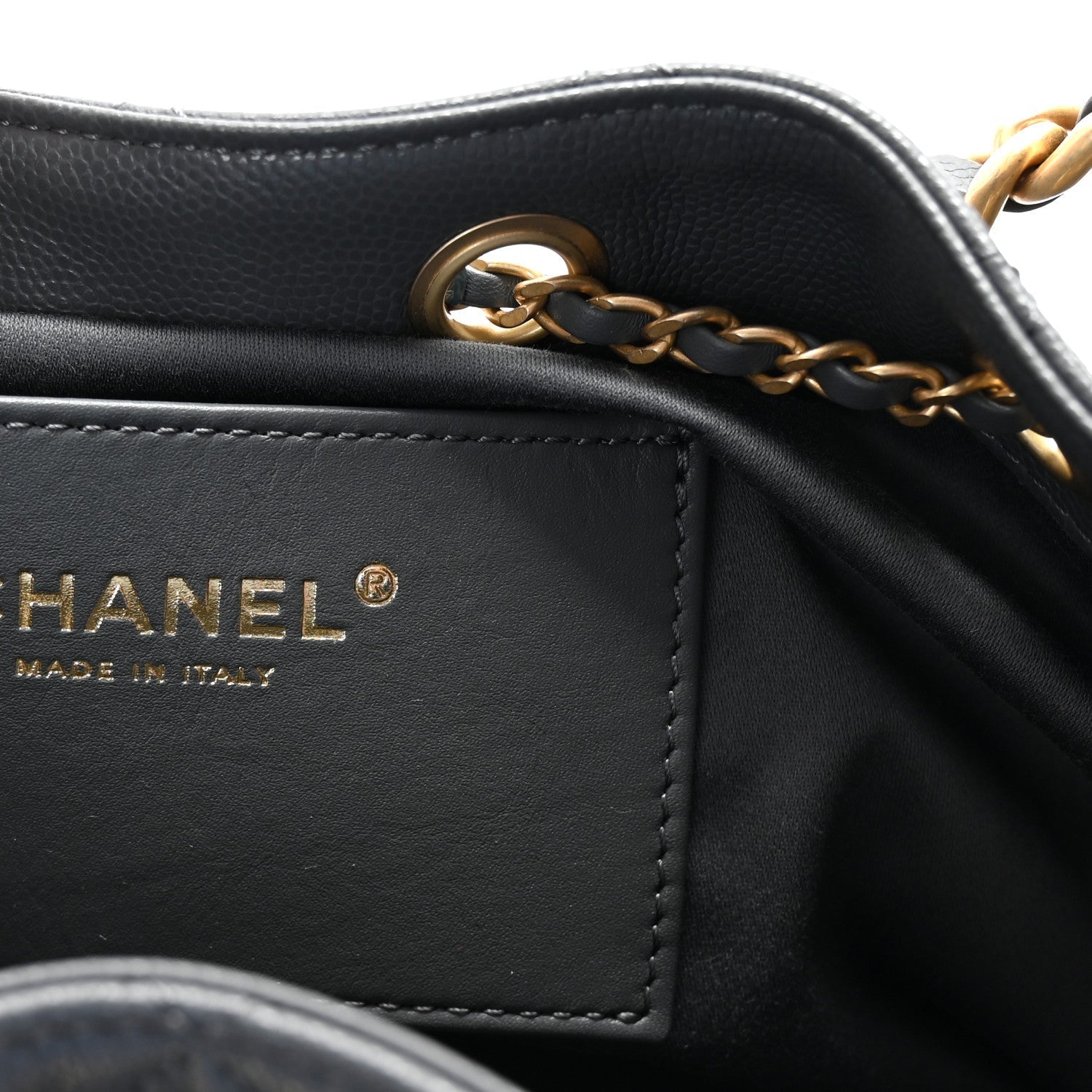 Caviar Quilted Small Chanel 25 Handbag Dark Grey