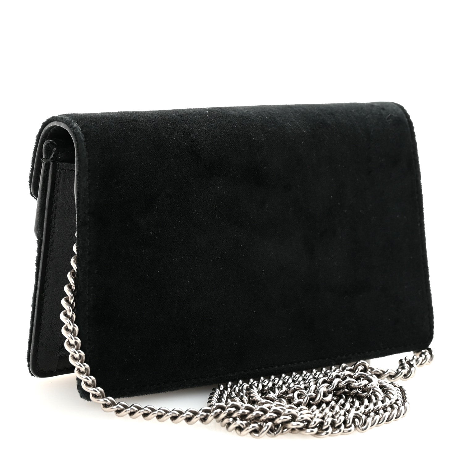 Velvet Super Mini Dionysus Shoulder Bag Black