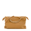 Mellow Nappa Donut Chain Large Flamenco Knot Clutch  Sahara