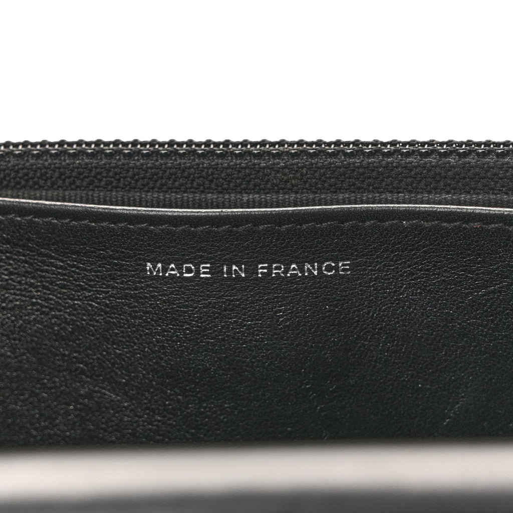 Caviar Quilted Boy Wallet On Chain WOC Black