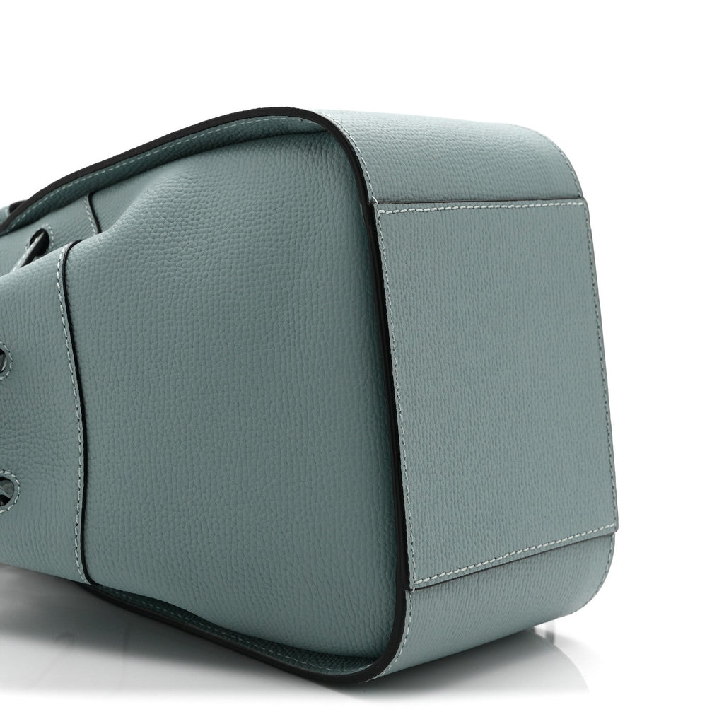 Pebble Grain Calfskin Mini Hammock Shoulder Bag Light Blue