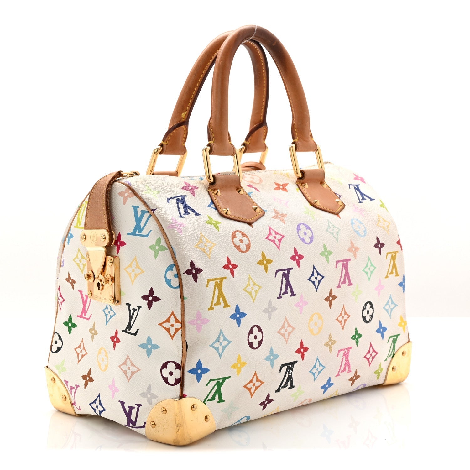Monogram Multicolor Speedy 30 White