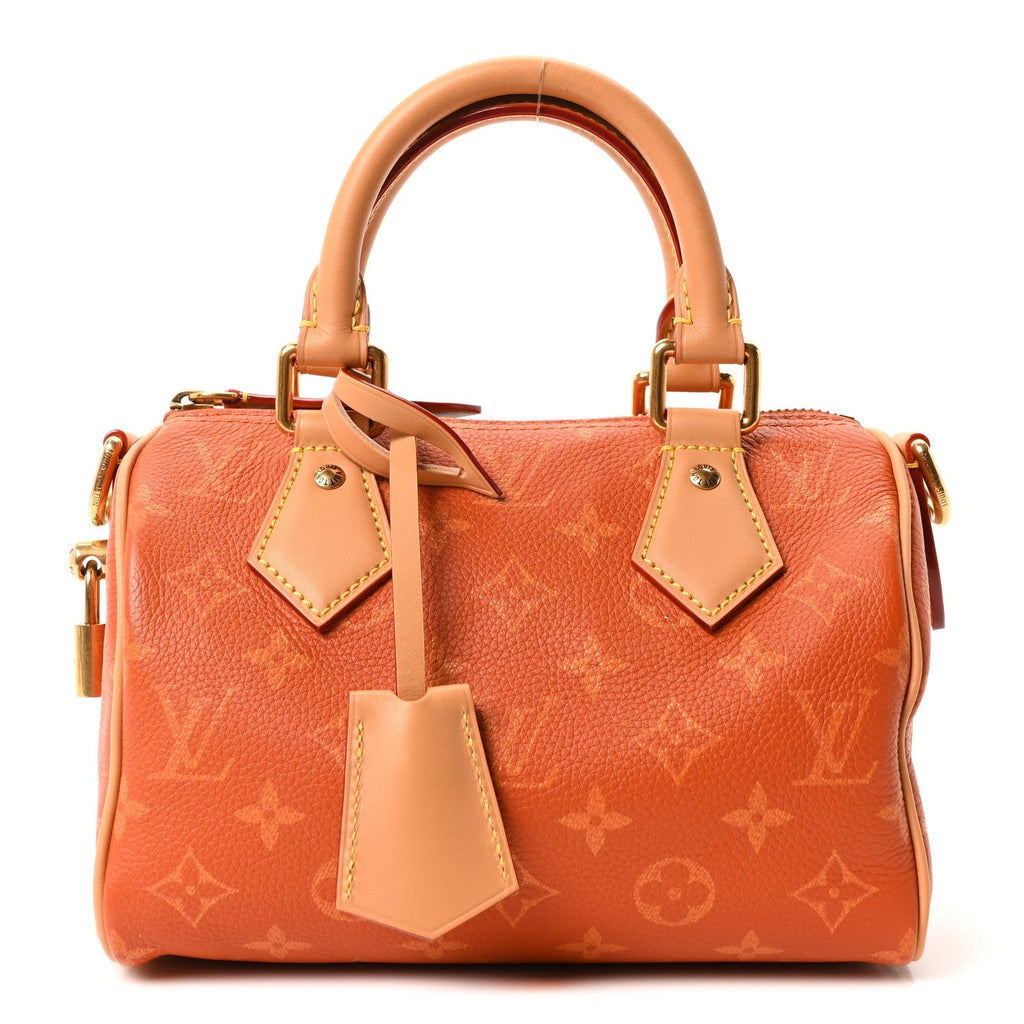 Calfskin Monogram Speedy P9 Bandouliere 20 Ochre
