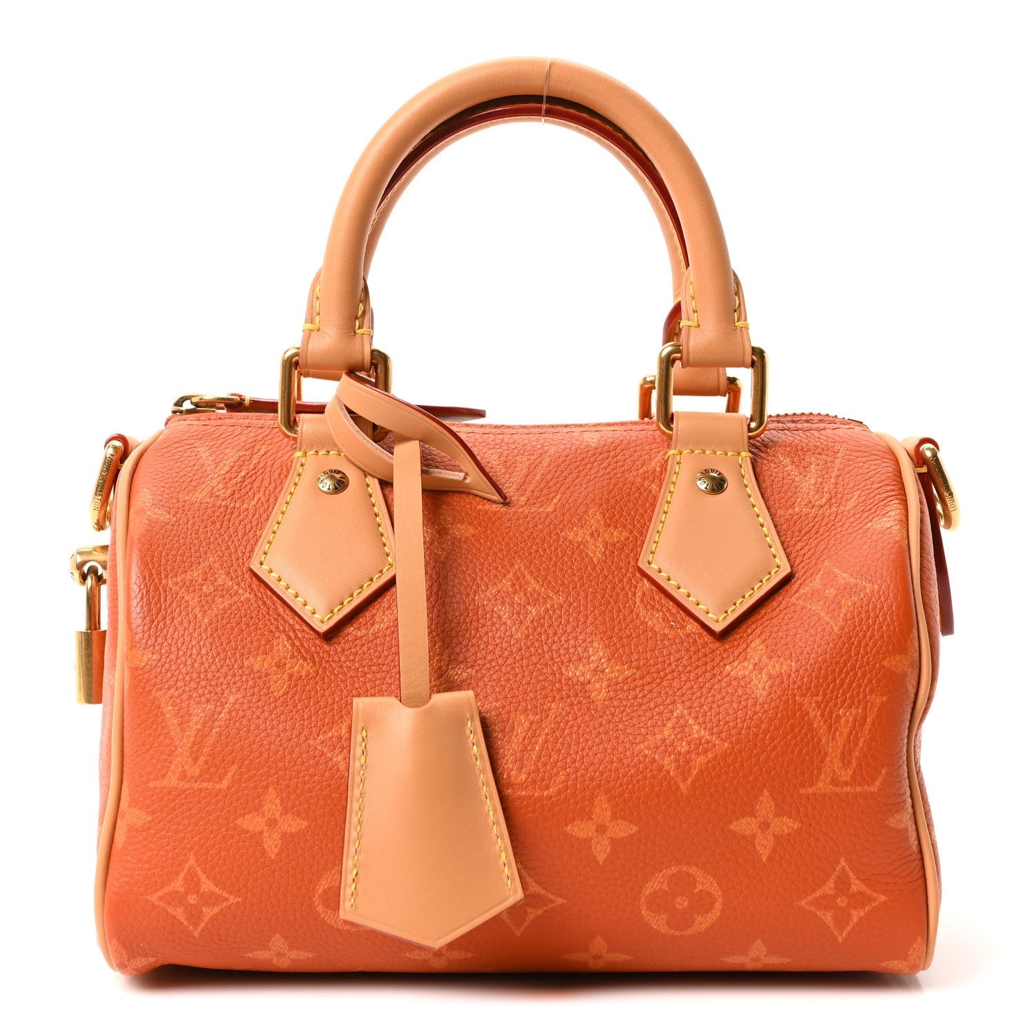Calfskin Monogram Speedy P9 Bandouliere 20 Ochre