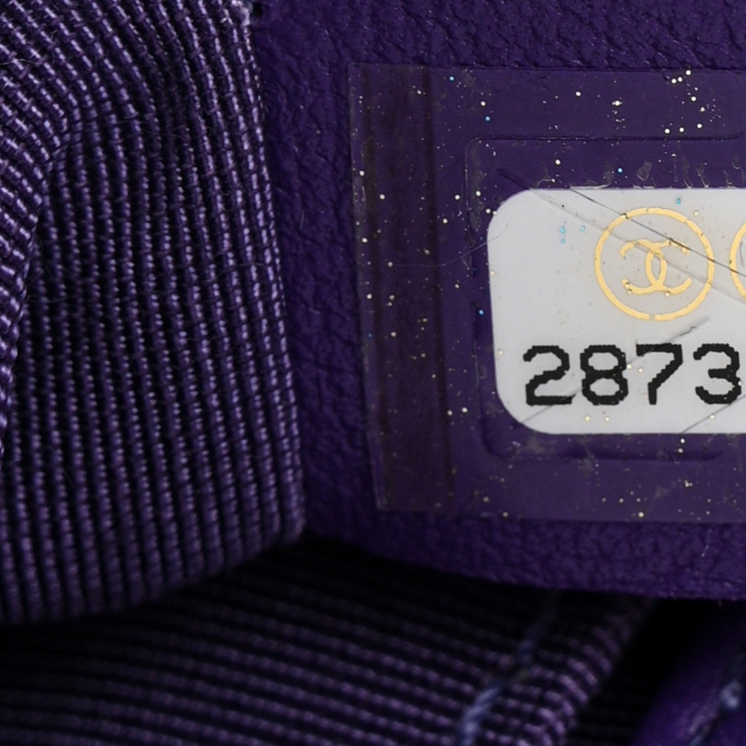 Calfskin Quilted Small Boy Flap Purple