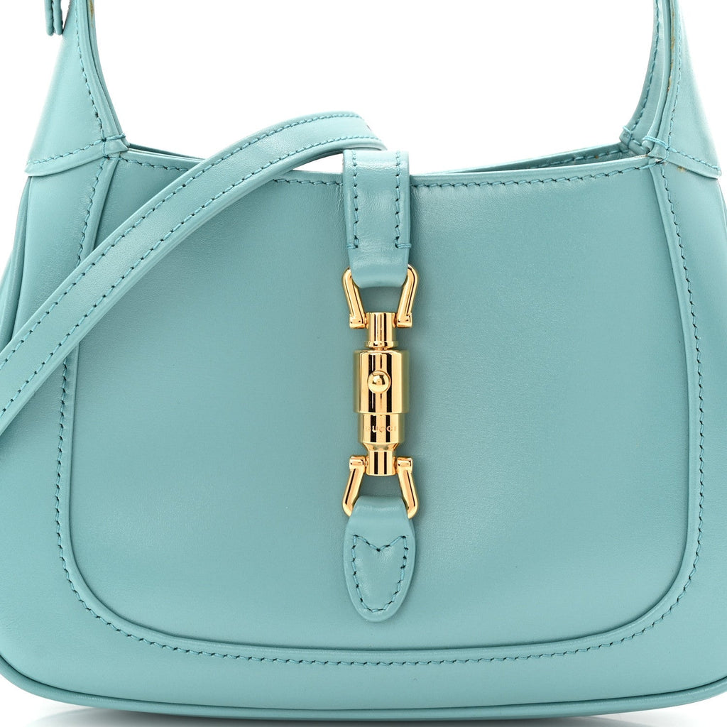 Boarded Dyana Lux Calfskin Mini Jackie 1961 Hobo Dusty Azure