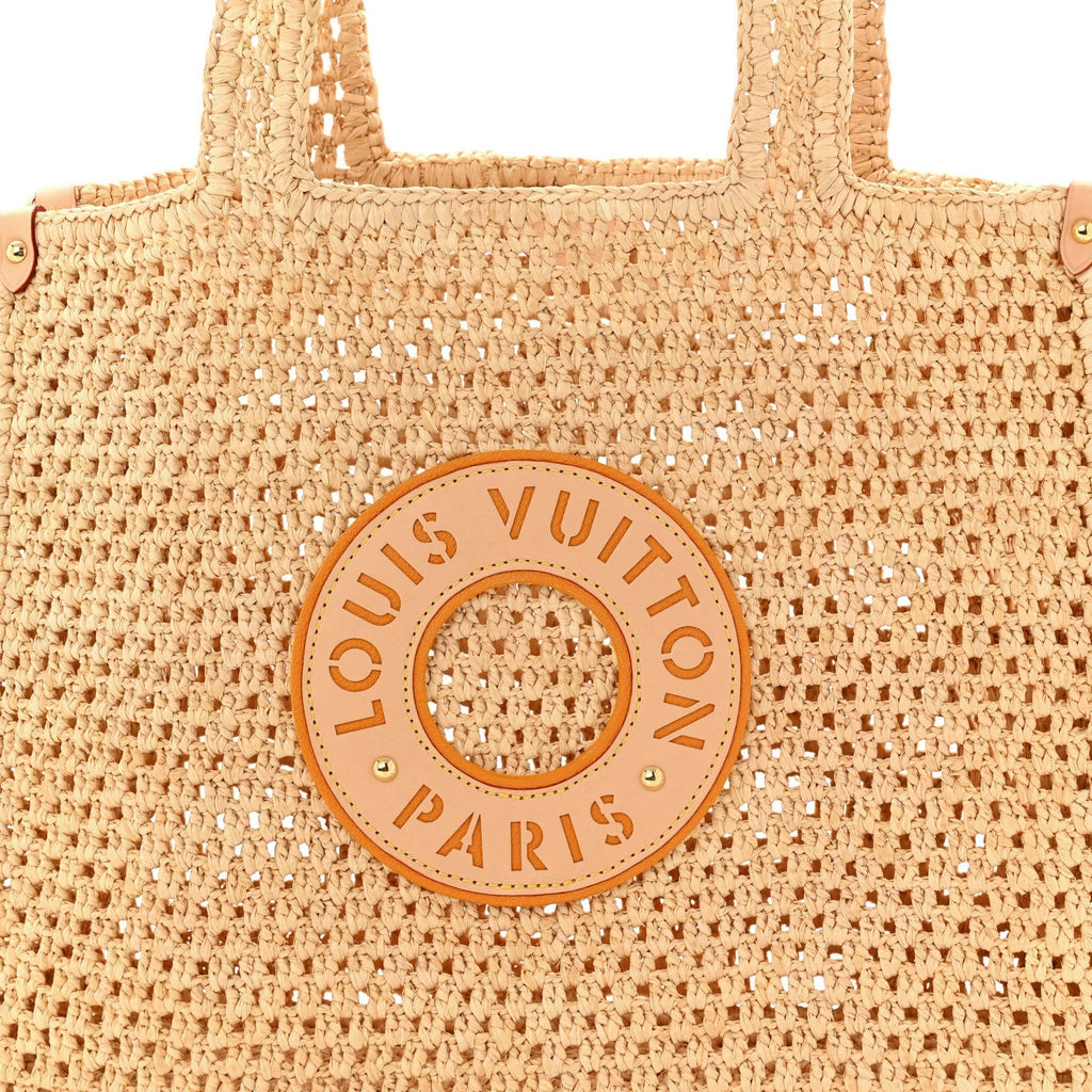 Raffia Calfskin By The Pool OnTheGo MM Natural