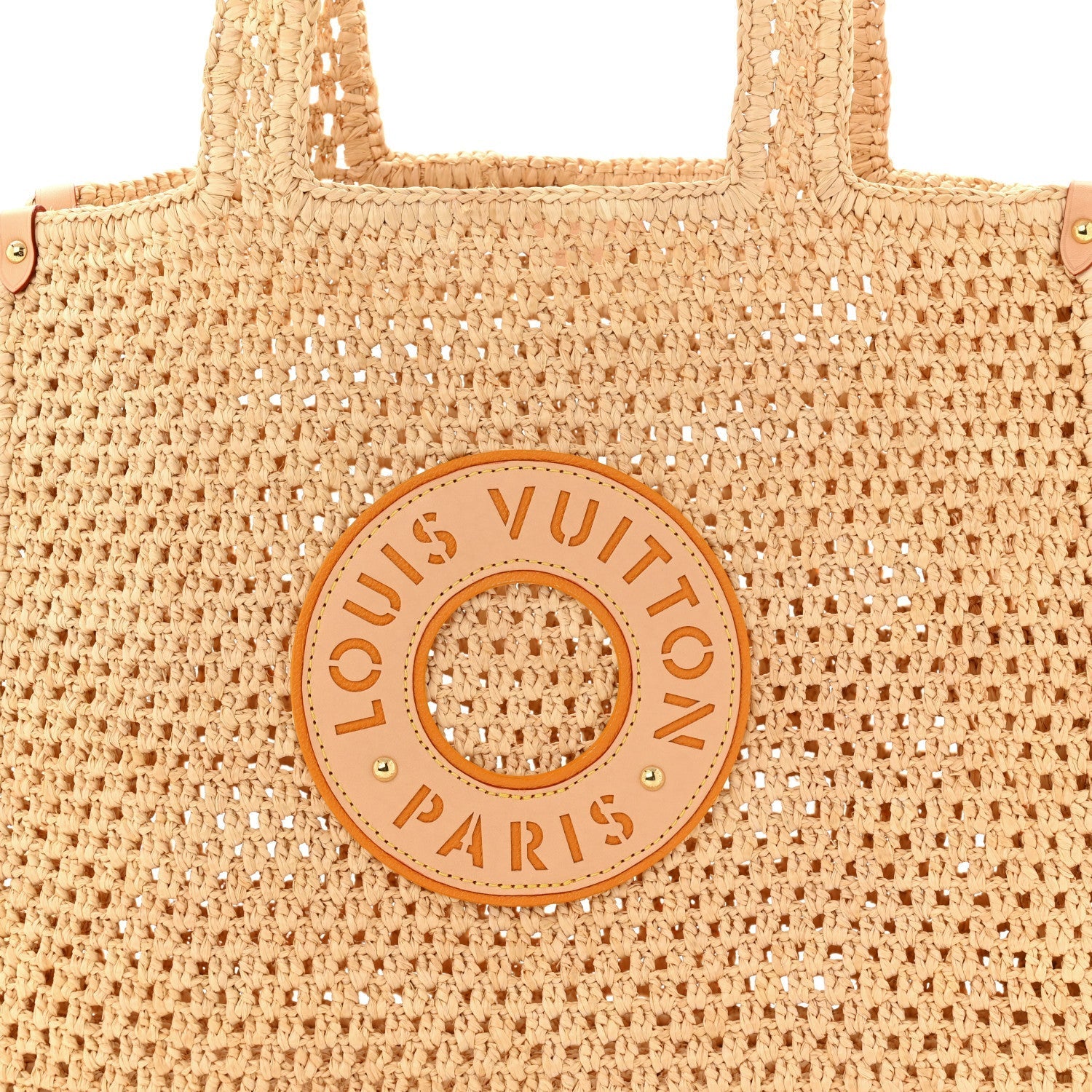 Raffia Calfskin By The Pool OnTheGo MM Natural