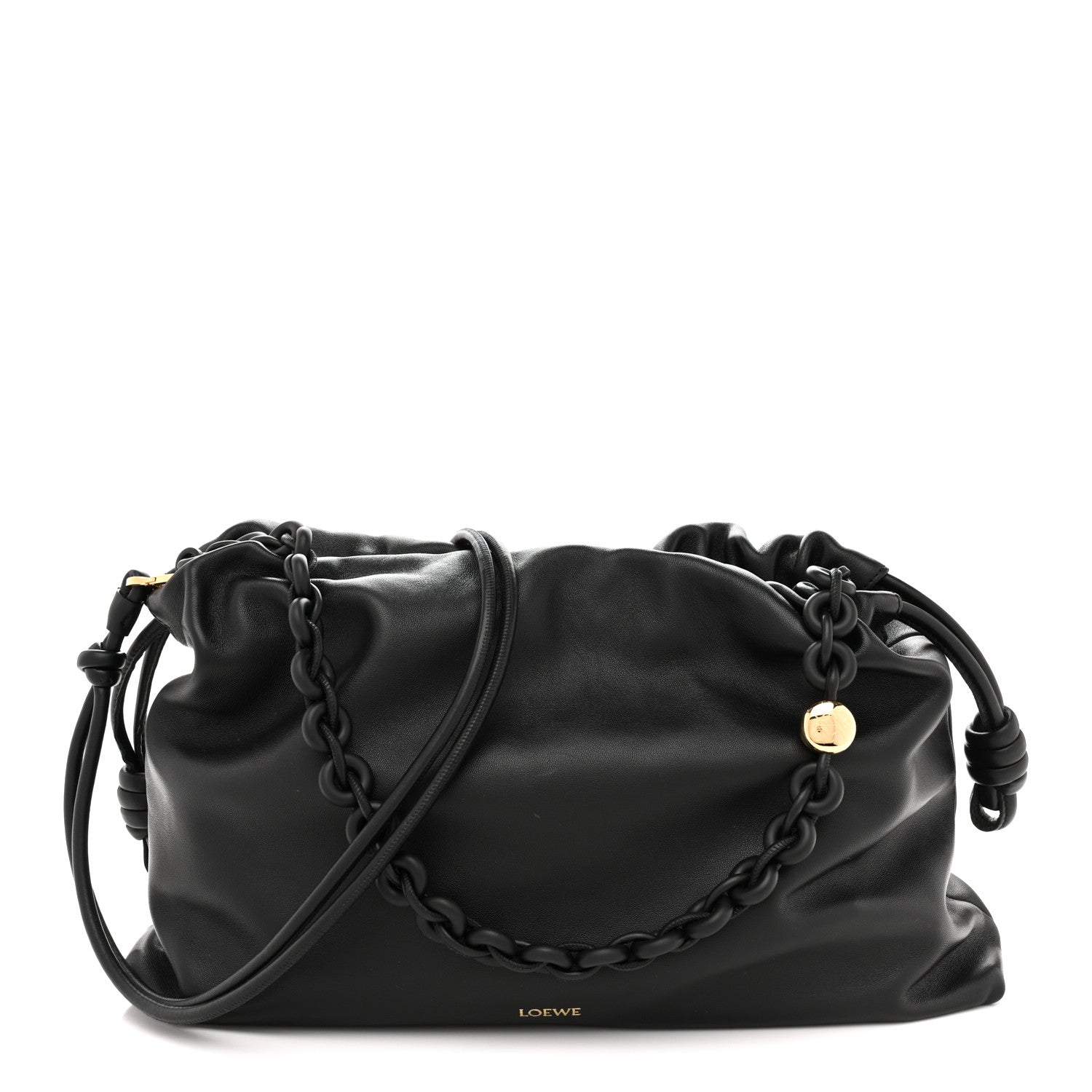 Mellow Nappa Large Donut Chain Flamenco Black